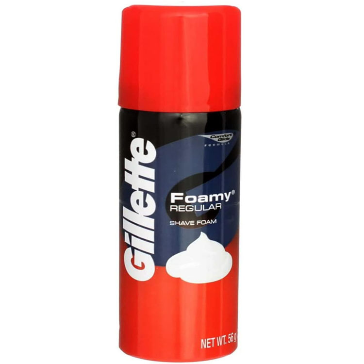 Gillette shaving cream travel size