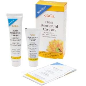 GiGi Facial Hair Removal Cream and Slow Grow Soothing Cream Set