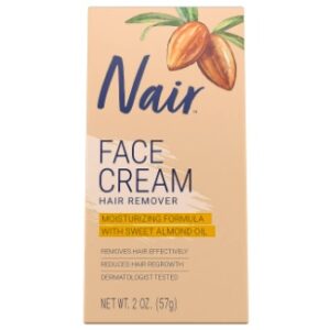 Nair Hair Remover Moisturizing Face Cream, with Sweet Almond Oil