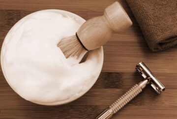 Prepare the Brush and the Shaving Cream 