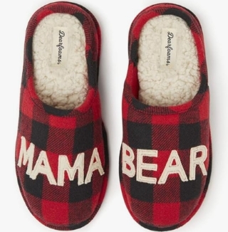 Dearfoams Women's Auntie Bear Slippers