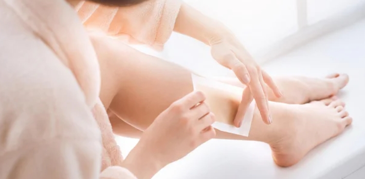 How to Wax Legs with Wax Strips (2)