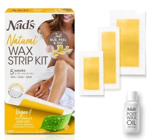 Nad's Natural Wax Strips Kit (32 Strips)
