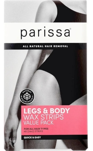 Parissa Legs & Body Wax Strips Kit Value Pack (48 Strips)