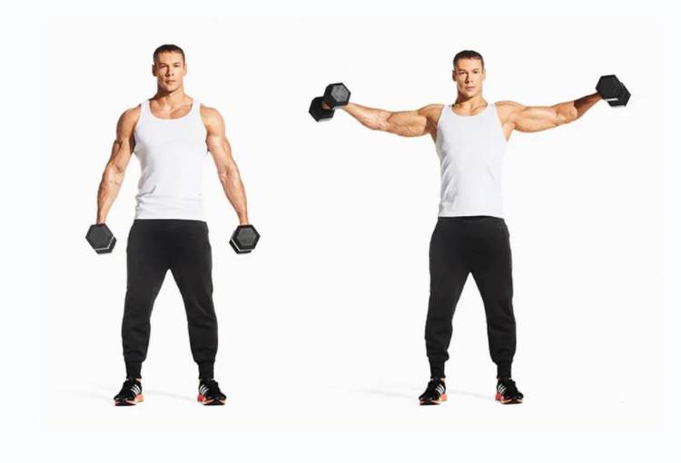 Dumbbell Flyes and Lateral Raises