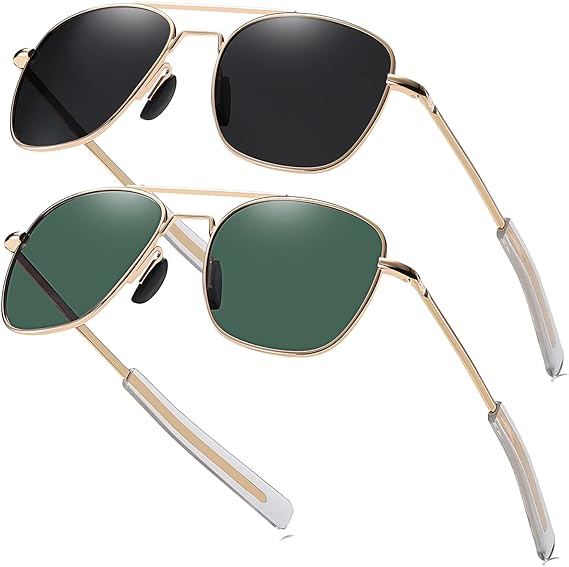 RCXKOOM Men's Aviator Polarized Sunglasses