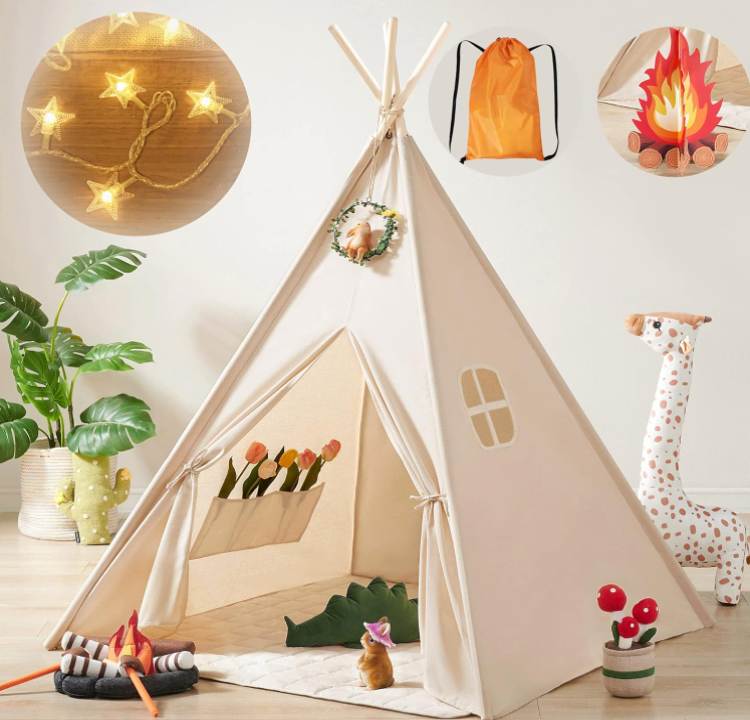 Tiny Land Teepee Tent with Lights