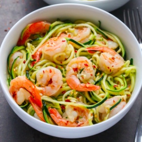 Zucchini Noodles With Shrimp