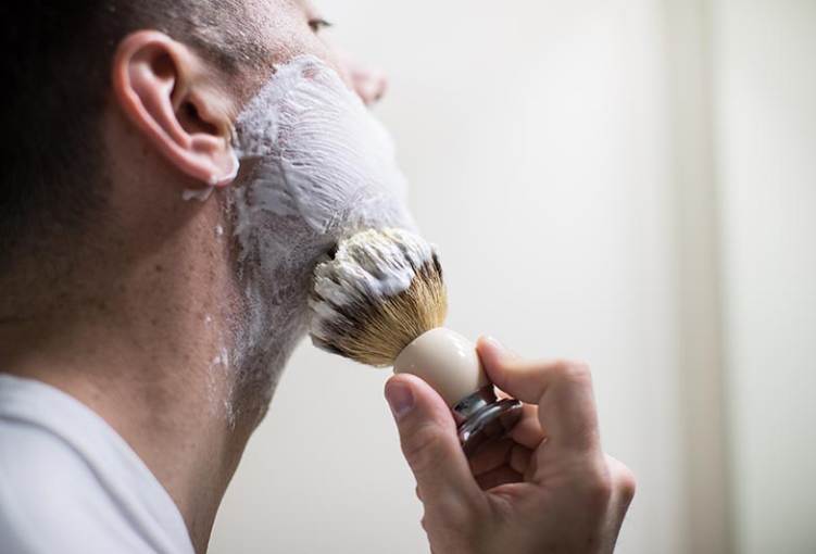 Shaving Cream Application