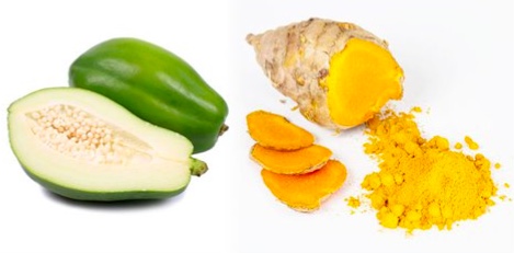  Raw Papaya and Turmeric Paste