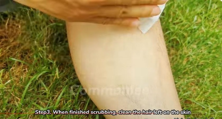 Clean Your Legs Again After Scrubbing