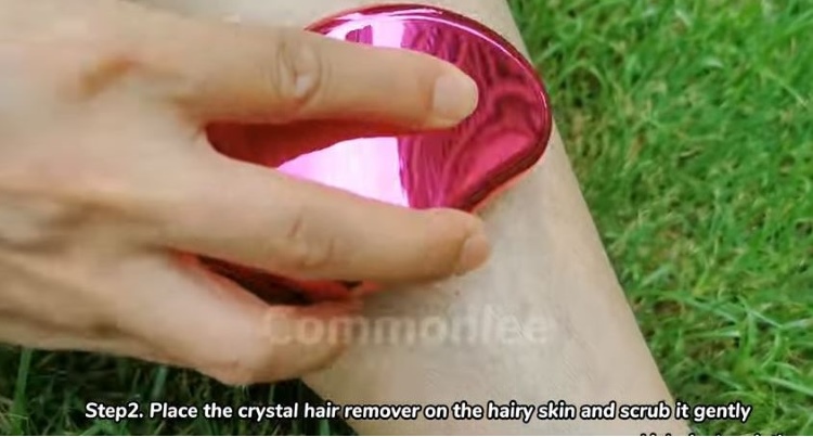 Scrub Your Hairy Skin Gently with the Crystal Hair Remover