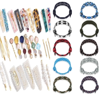 9.Hair Clips and Bracelets