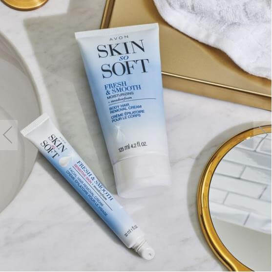 Avon Skin So Soft Fresh & Smooth Sensitive Skin Facial Hair Removal Cream
