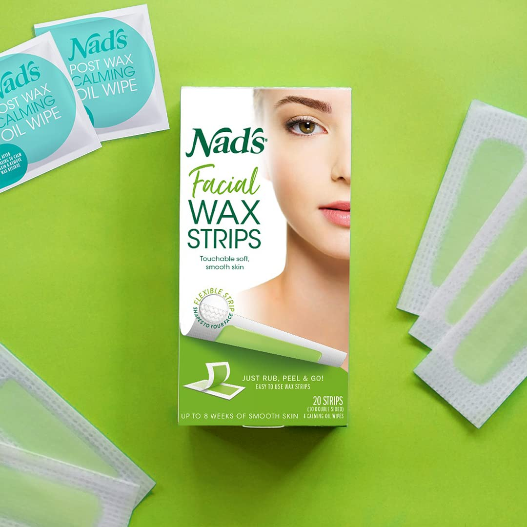 Nad's Facial Wax Strips for All Skin Types